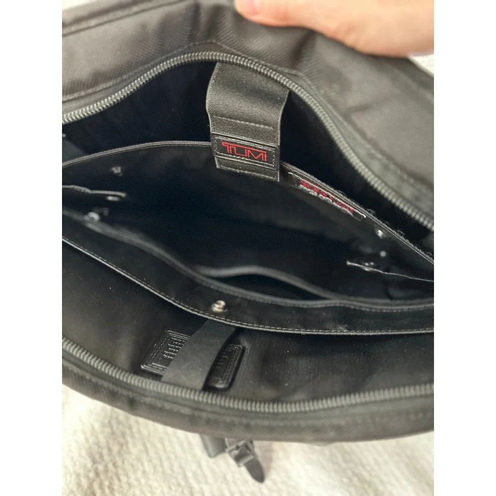 Tumi‎ Black Nylon Laptop Briefcase Business Travel Commuter Bag, Authentic